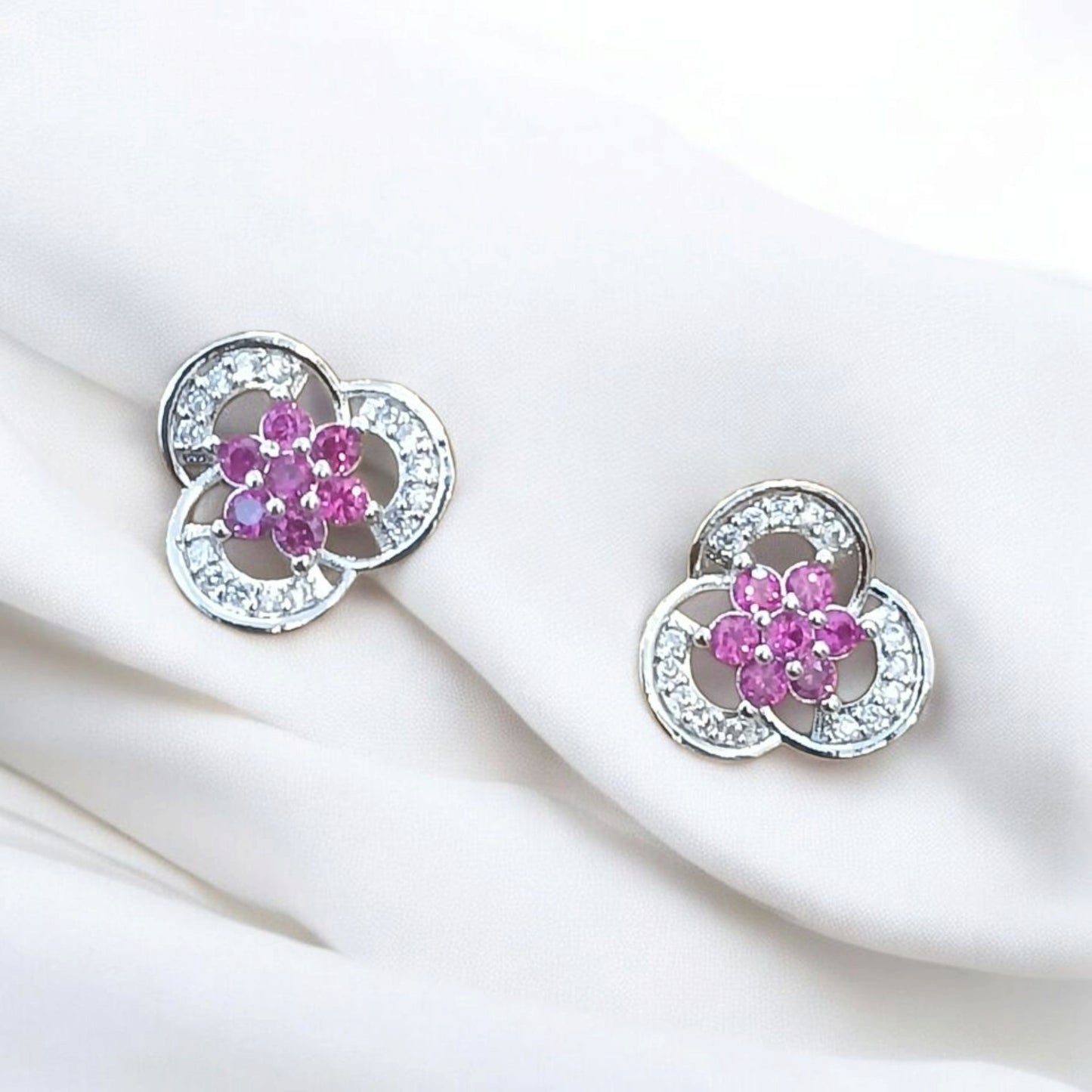 Flower Shaped Silver Tops Available in 3 colors - Essentique