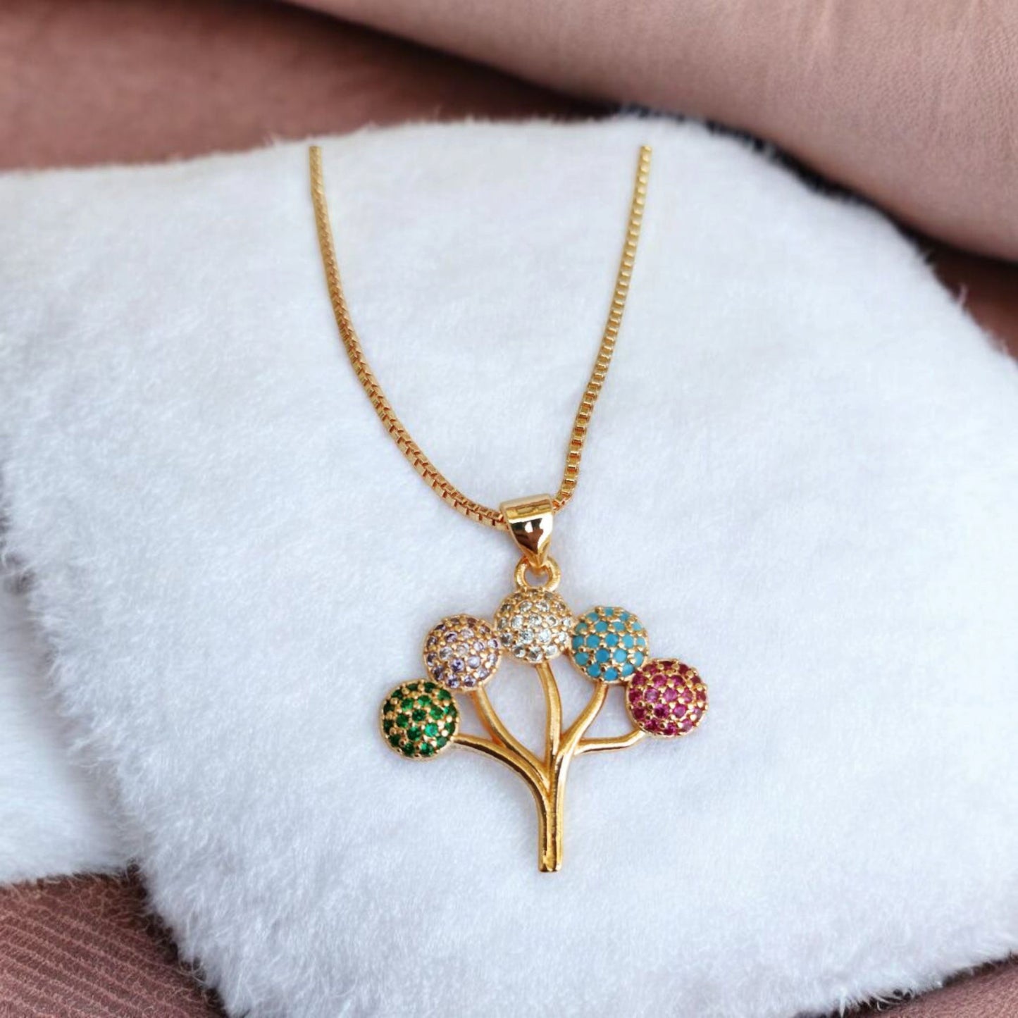 Golden Tree Pendant